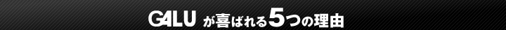 GALUが喜ばれる5つの理由